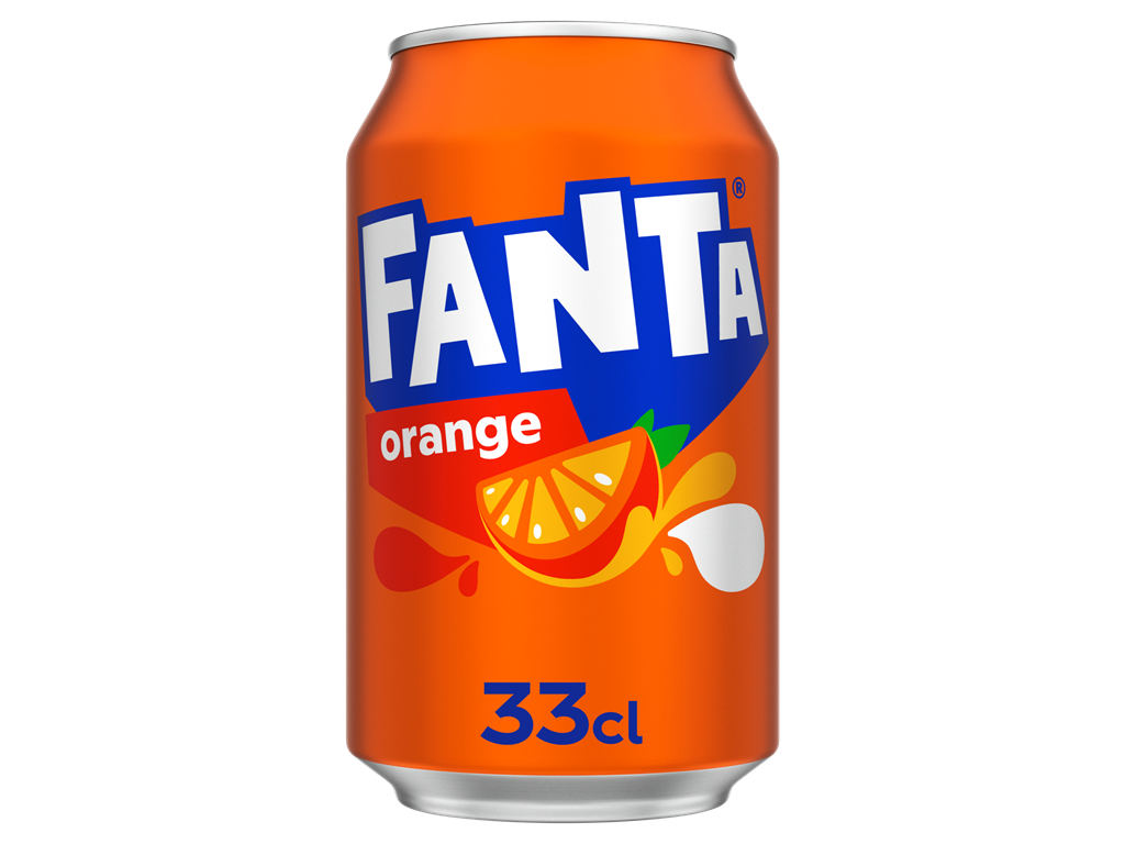 Fanta Orange dåse 33 cl. 24 stk. 