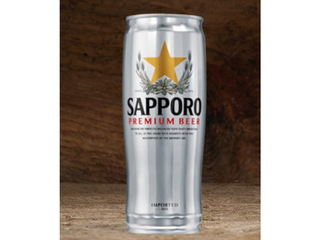 Sapporo Silver Can, 12 stk. 65 cl.